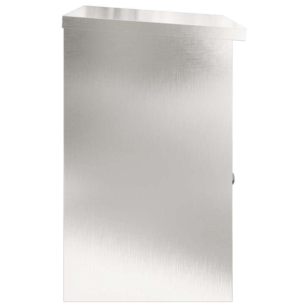 vidaXL Cutie pentru colet Negru 47.5 x 38 x 59 cm Oţel inoxidabil