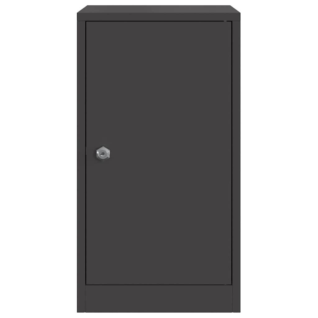 vidaXL cutie poștală Negru 30 x 23 x 55 cm Oțel