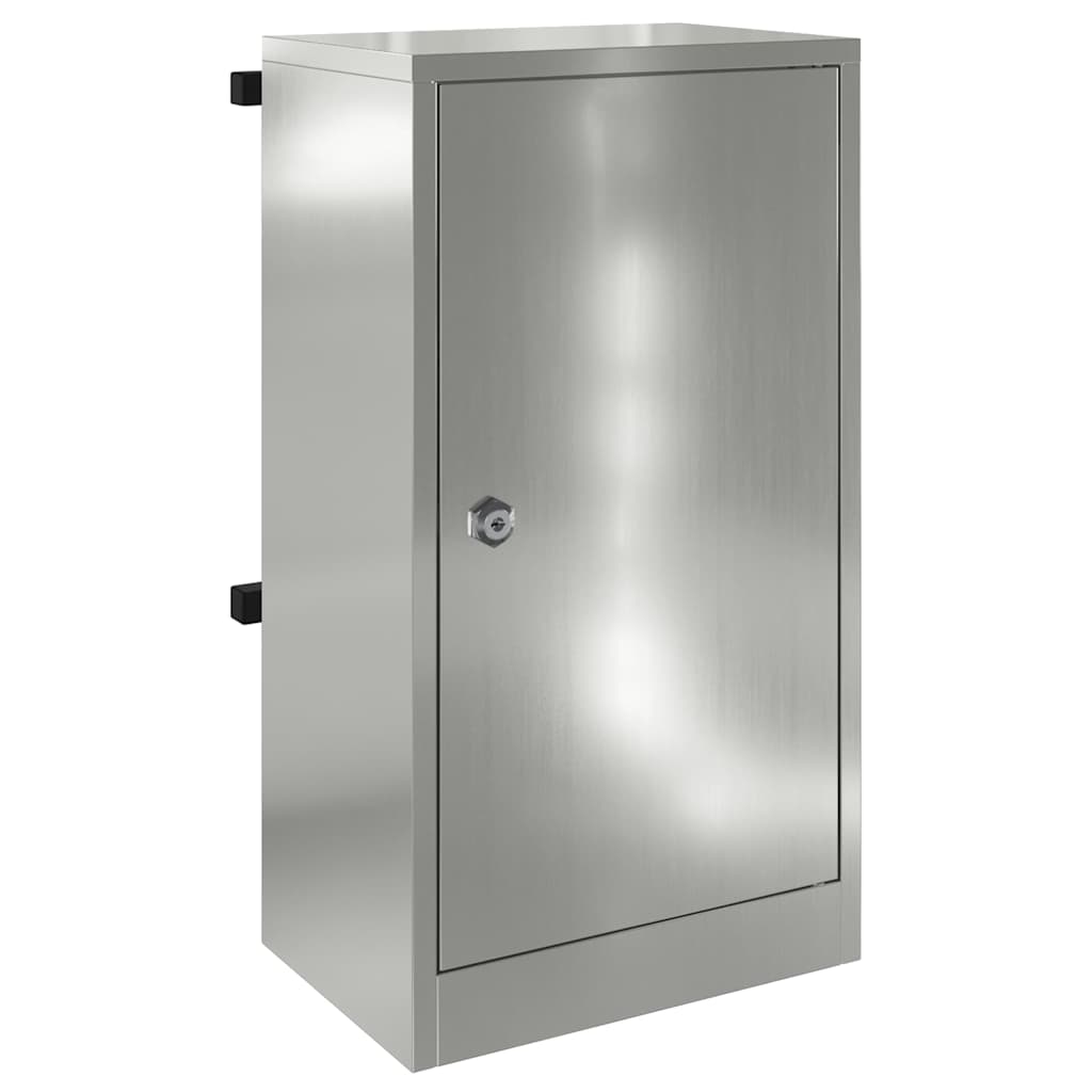 vidaXL cutie poștală cu ușă Negru 30 x 20 x 55 cm Oțel Galvanizat