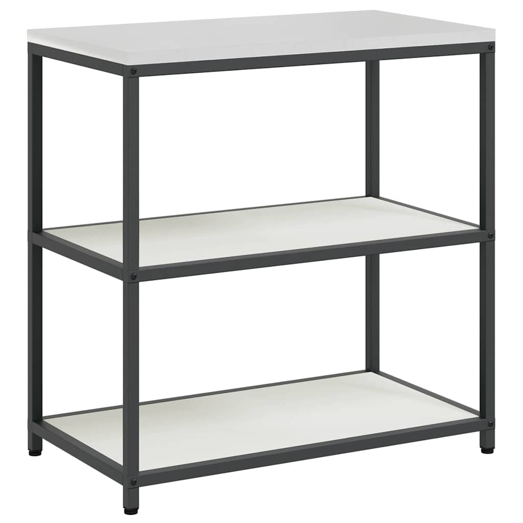 vidaXL Raft de depozitare pentru bucătărie Alb 60 x 50 x 92 cm Oţel