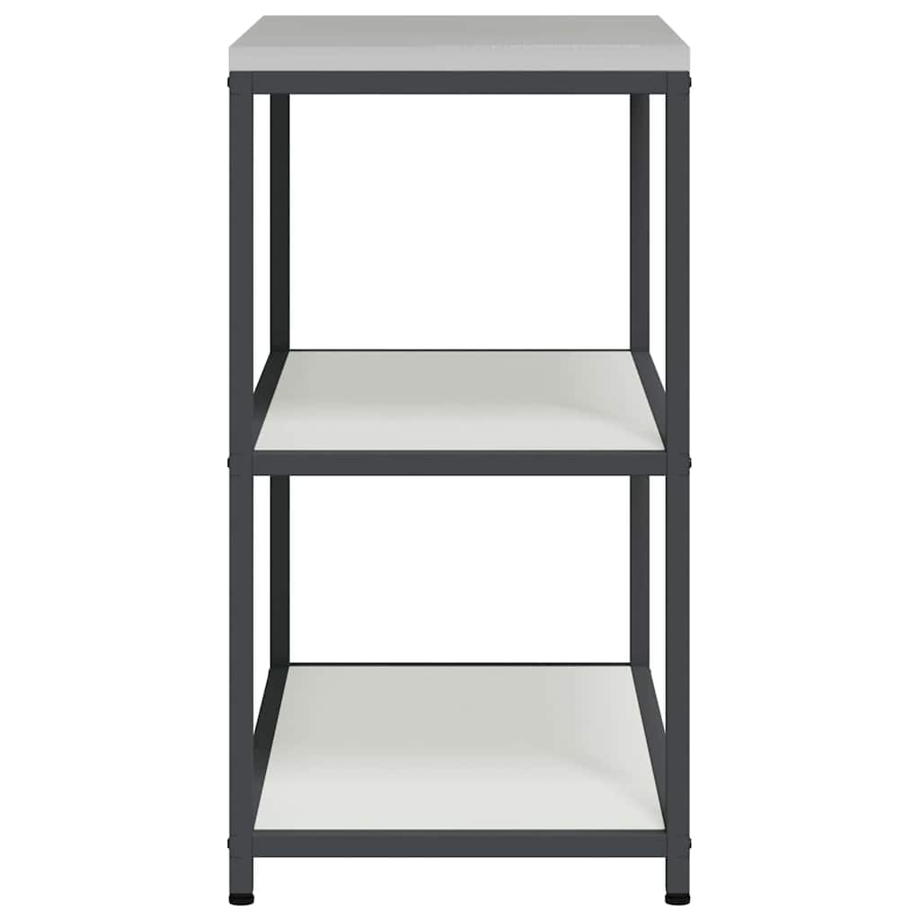 vidaXL Raft de depozitare pentru bucătărie Alb 60 x 50 x 92 cm Oţel