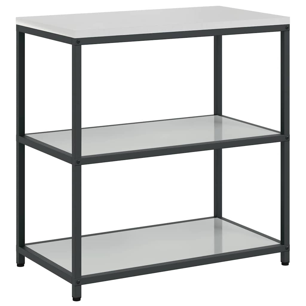 vidaXL Raft de depozitare pentru bucătărie Argintiu 60 x 50 x 92 cm