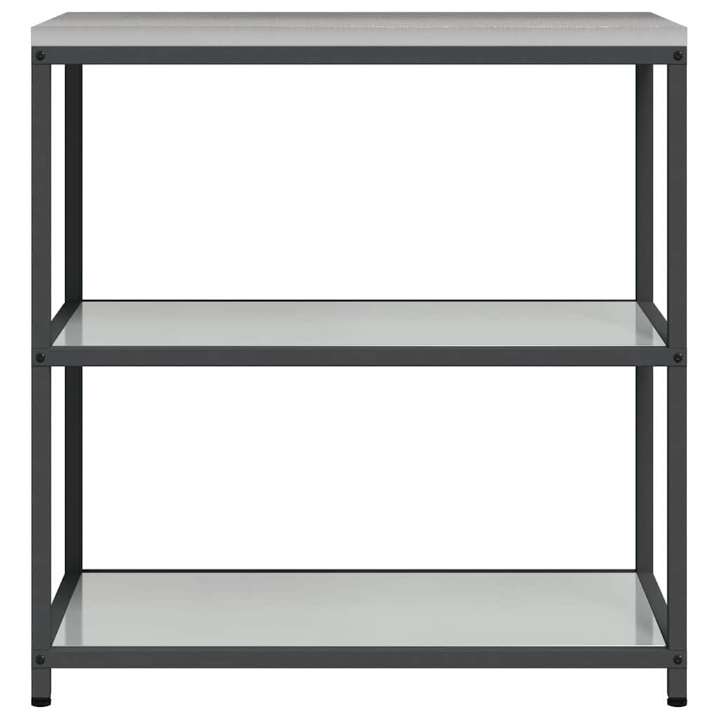 vidaXL Raft de depozitare pentru bucătărie Argintiu 60 x 50 x 92 cm