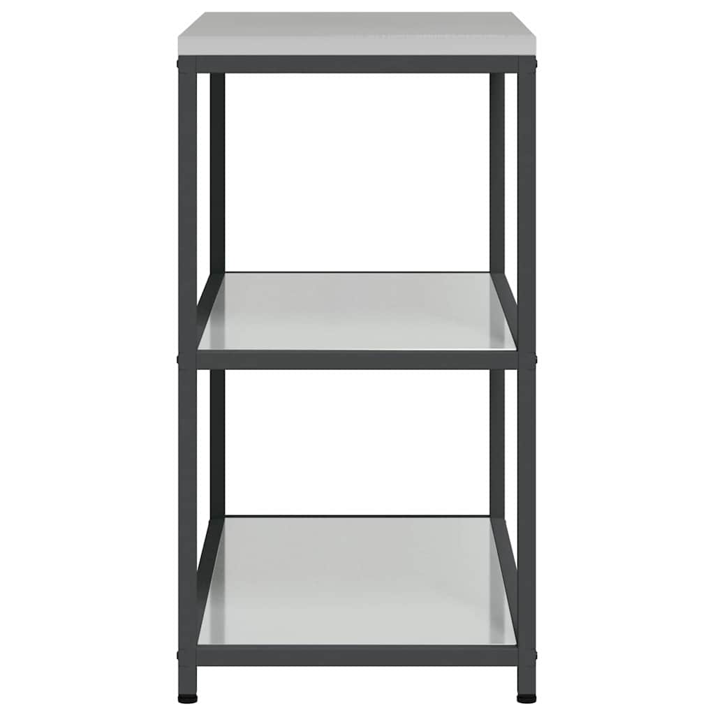 vidaXL Raft de depozitare pentru bucătărie Argintiu 60 x 50 x 92 cm