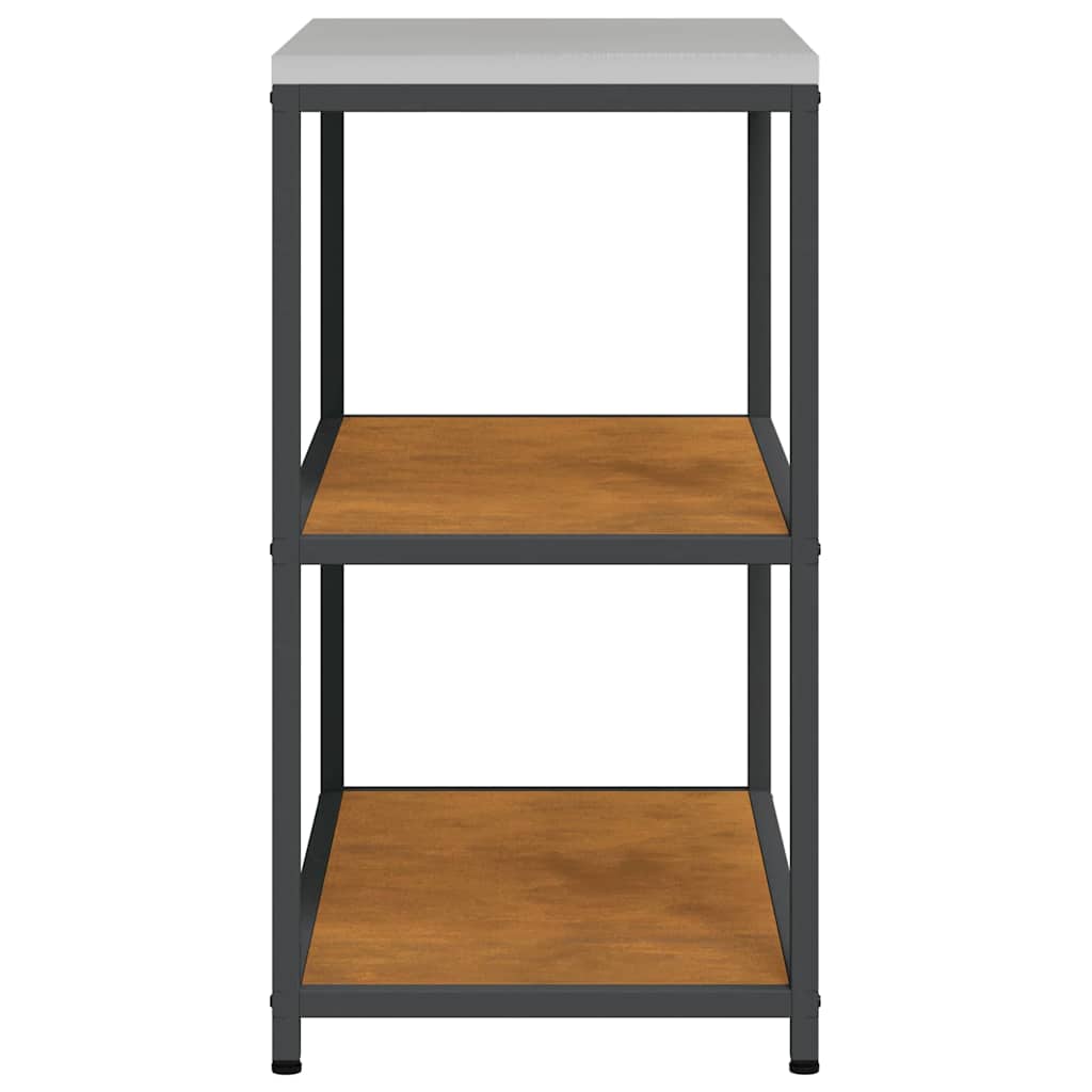 vidaXL Raft de depozitare pentru bucătărie Ruginit 60 x 50 x 92 cm