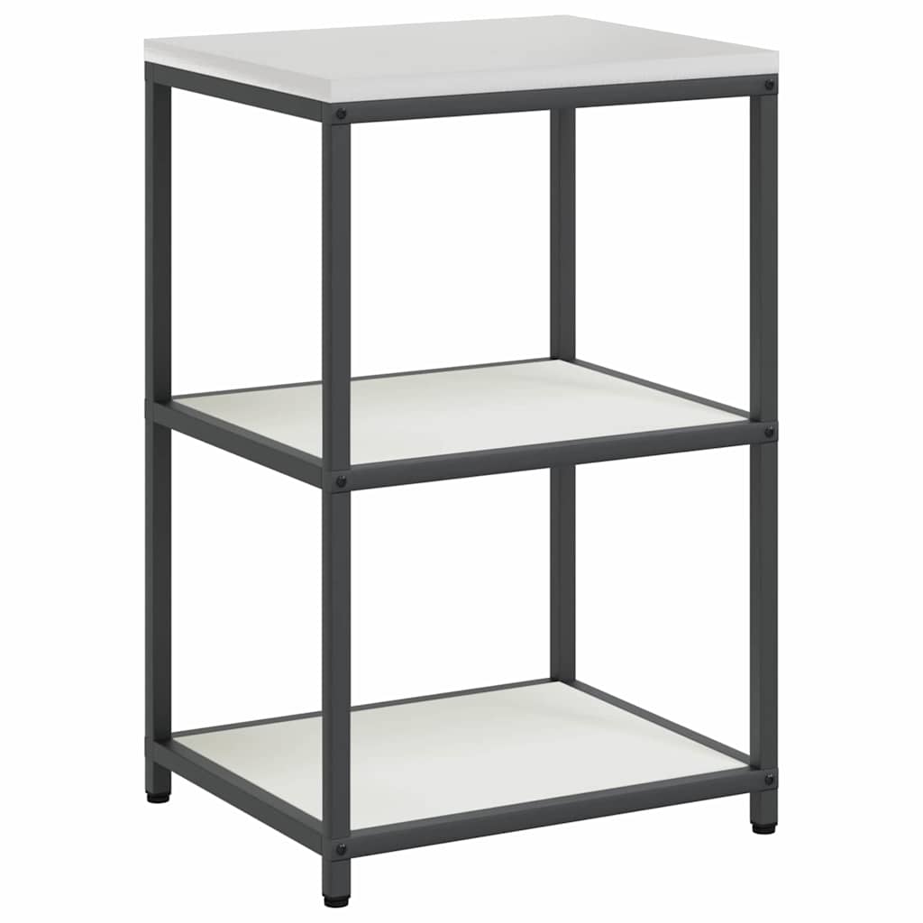 vidaXL Raft de depozitare pentru bucătărie Alb 60 x 50 x 92 cm Oţel