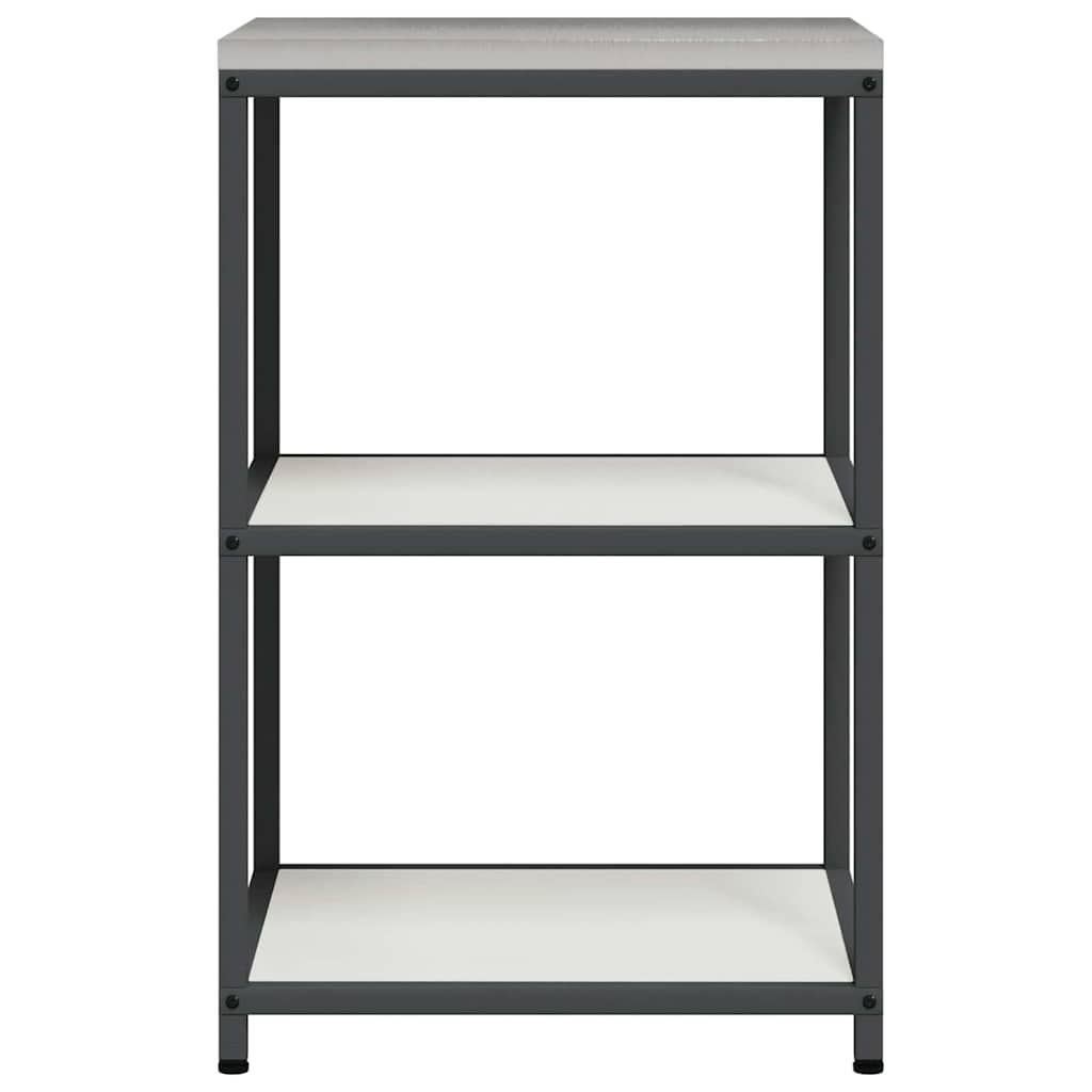 vidaXL Raft de depozitare pentru bucătărie Alb 60 x 50 x 92 cm Oţel