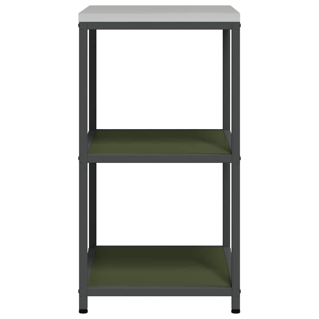 vidaXL Raft de depozitare pentru bucătărie Verde oliv 60 x 50 x 92 cm