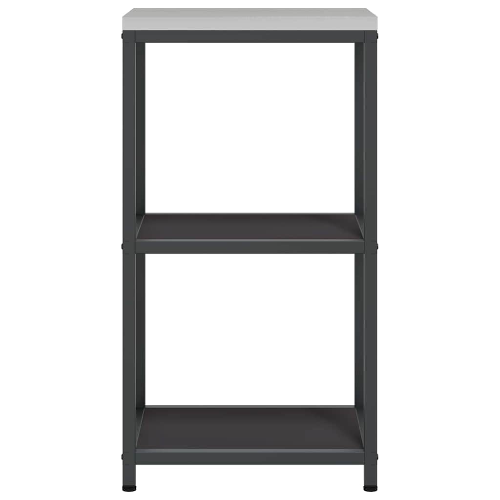 vidaXL Raft de depozitare pentru bucătărie Negru 60 x 50 x 92 cm Oţel