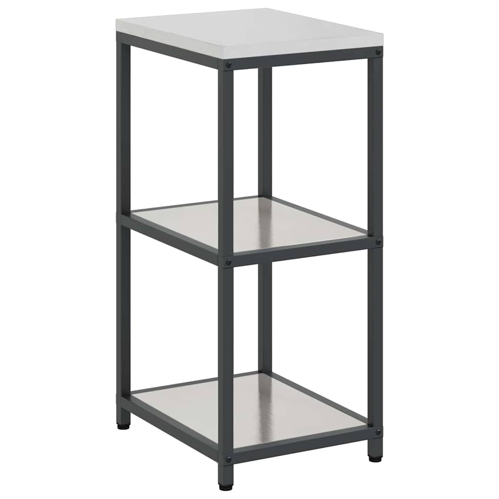 vidaXL Raft de depozitare pentru bucătărie Argintiu 60 x 50 x 92 cm