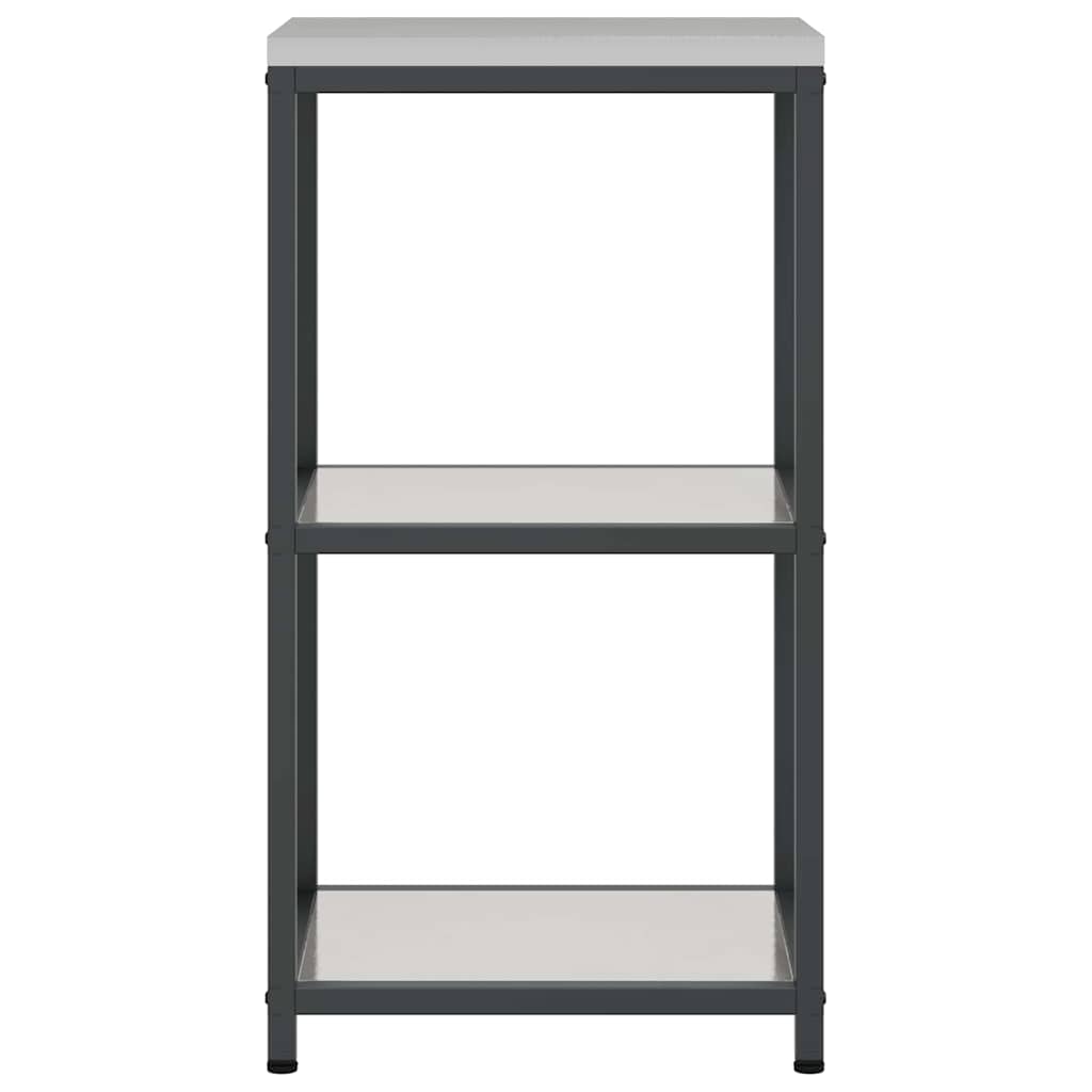 vidaXL Raft de depozitare pentru bucătărie Argintiu 60 x 50 x 92 cm