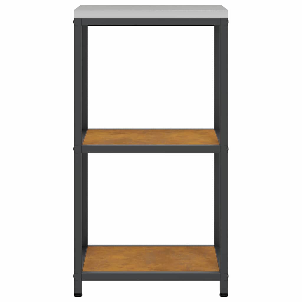 vidaXL Raft de depozitare pentru bucătărie Ruginit 60 x 50 x 92 cm