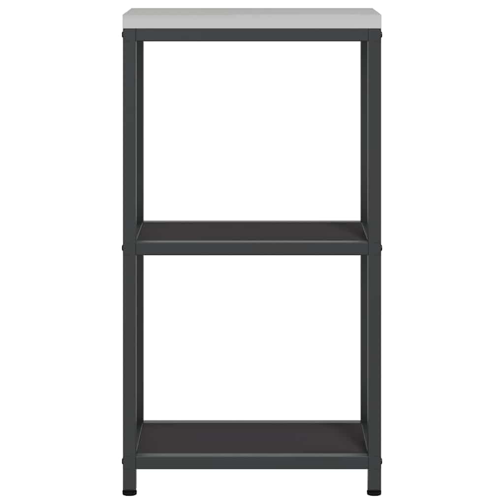 vidaXL Raft de depozitare pentru bucătărie Negru 60 x 50 x 92 cm Oţel