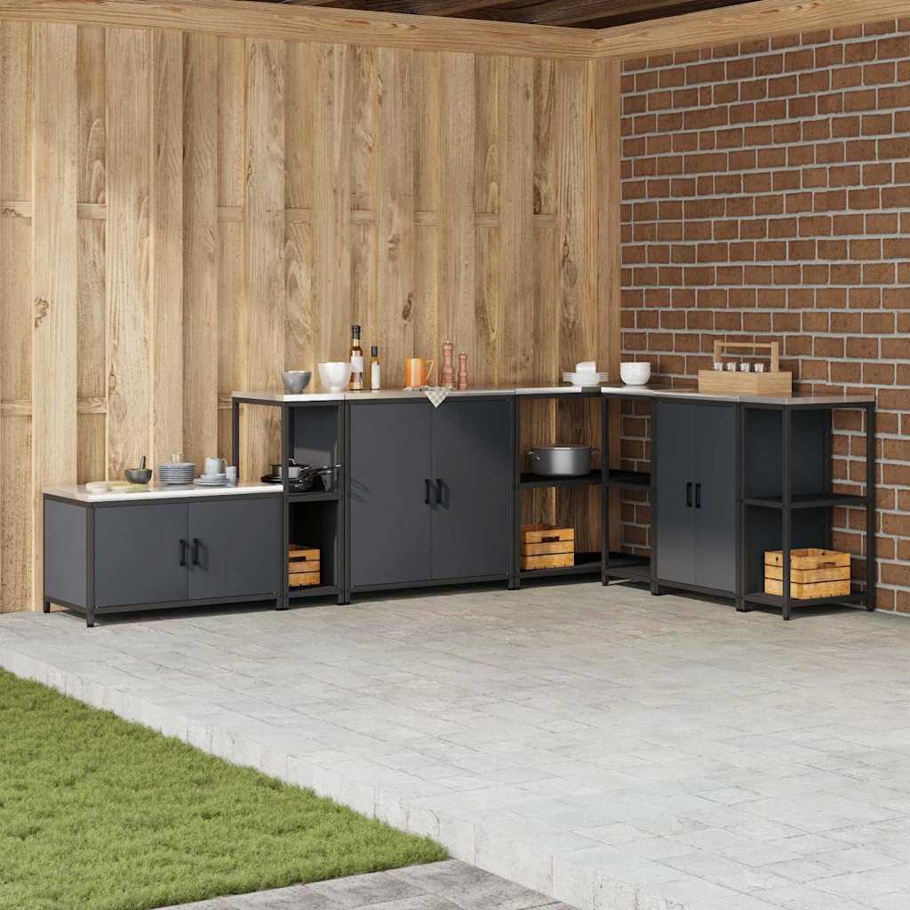 vidaXL Raft de depozitare pentru bucătărie Antracit 60 x 50 x 92 cm