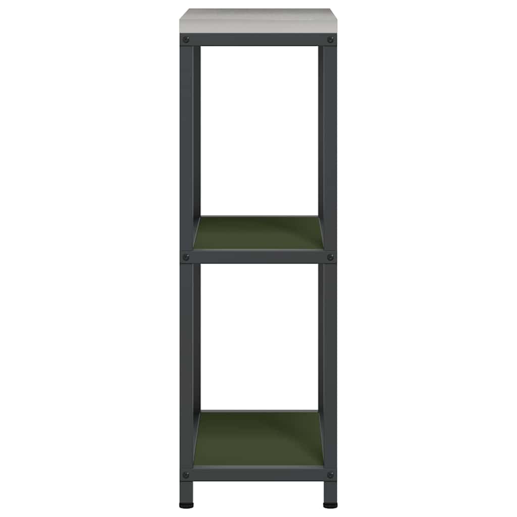 vidaXL Raft de depozitare pentru bucătărie Verde oliv 60 x 50 x 92 cm