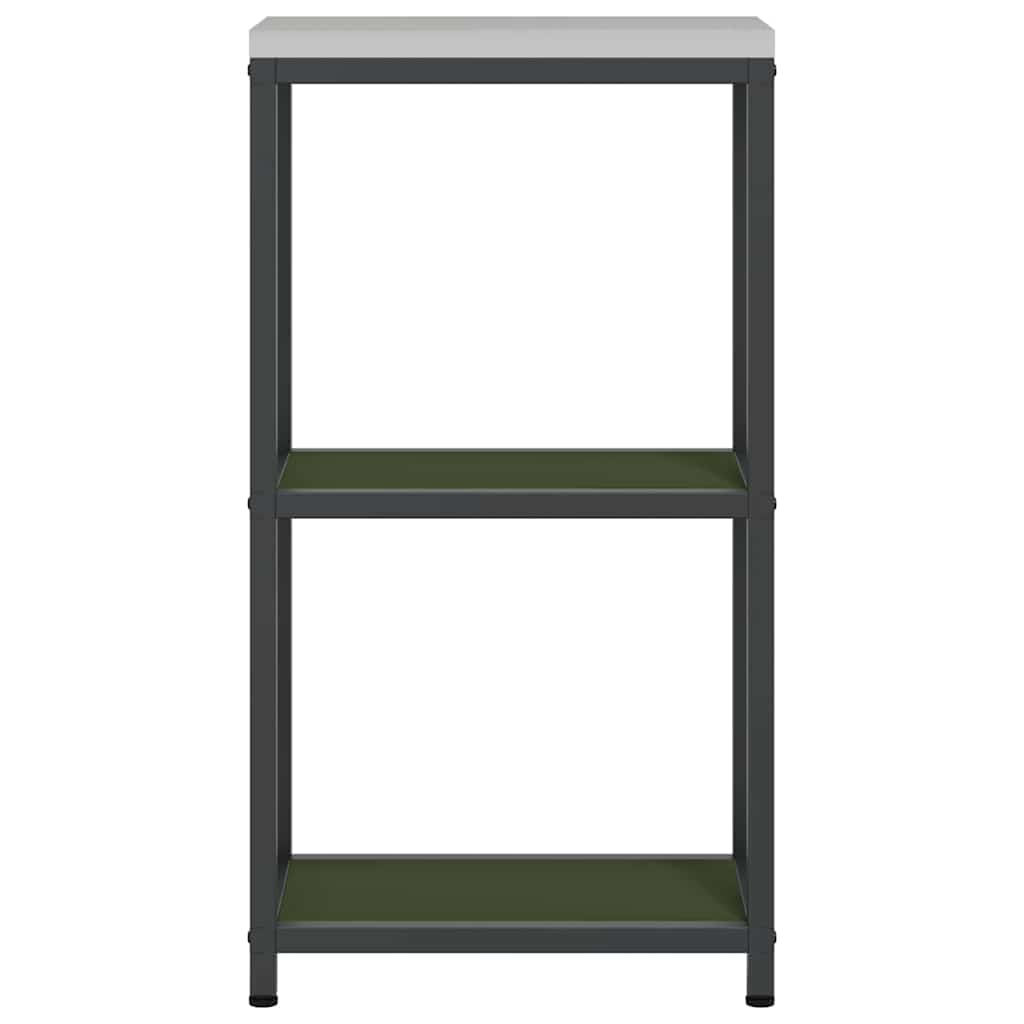 vidaXL Raft de depozitare pentru bucătărie Verde oliv 60 x 50 x 92 cm