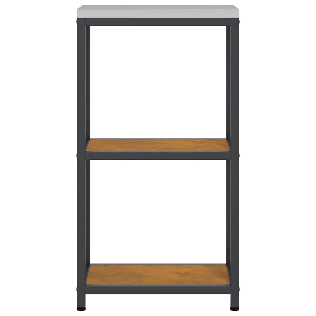 vidaXL Raft de depozitare pentru bucătărie Ruginit 60 x 50 x 92 cm
