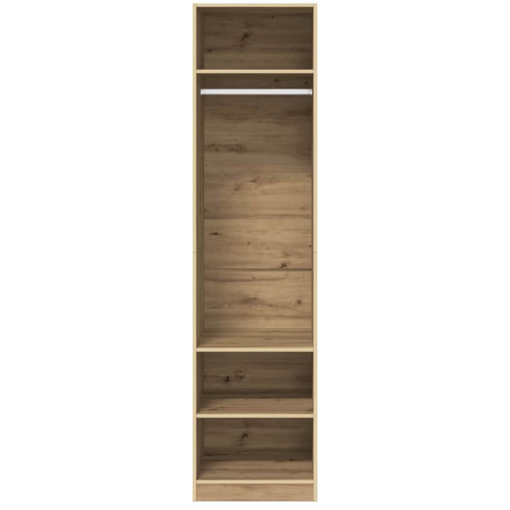 vidaXL Dulap cu raft stejar artizanal 50 x 50 x 200 cm Lemn compozit vidaXL Dulap cu raft stejar artizanal 50 x 50 x 200 cm Lemn compozit
