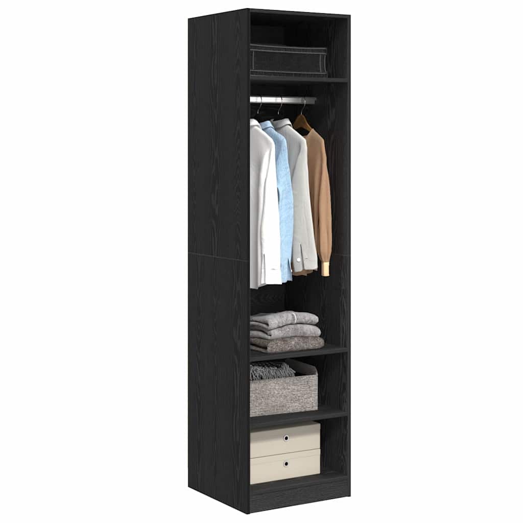 vidaXL Dulap cu raft cu depozitare Stejar negru 50 x 50 x 200 cm Lemn compozit vidaXL Dulap cu raft cu depozitare Stejar negru 50 x 50 x 200 cm Lemn compozit