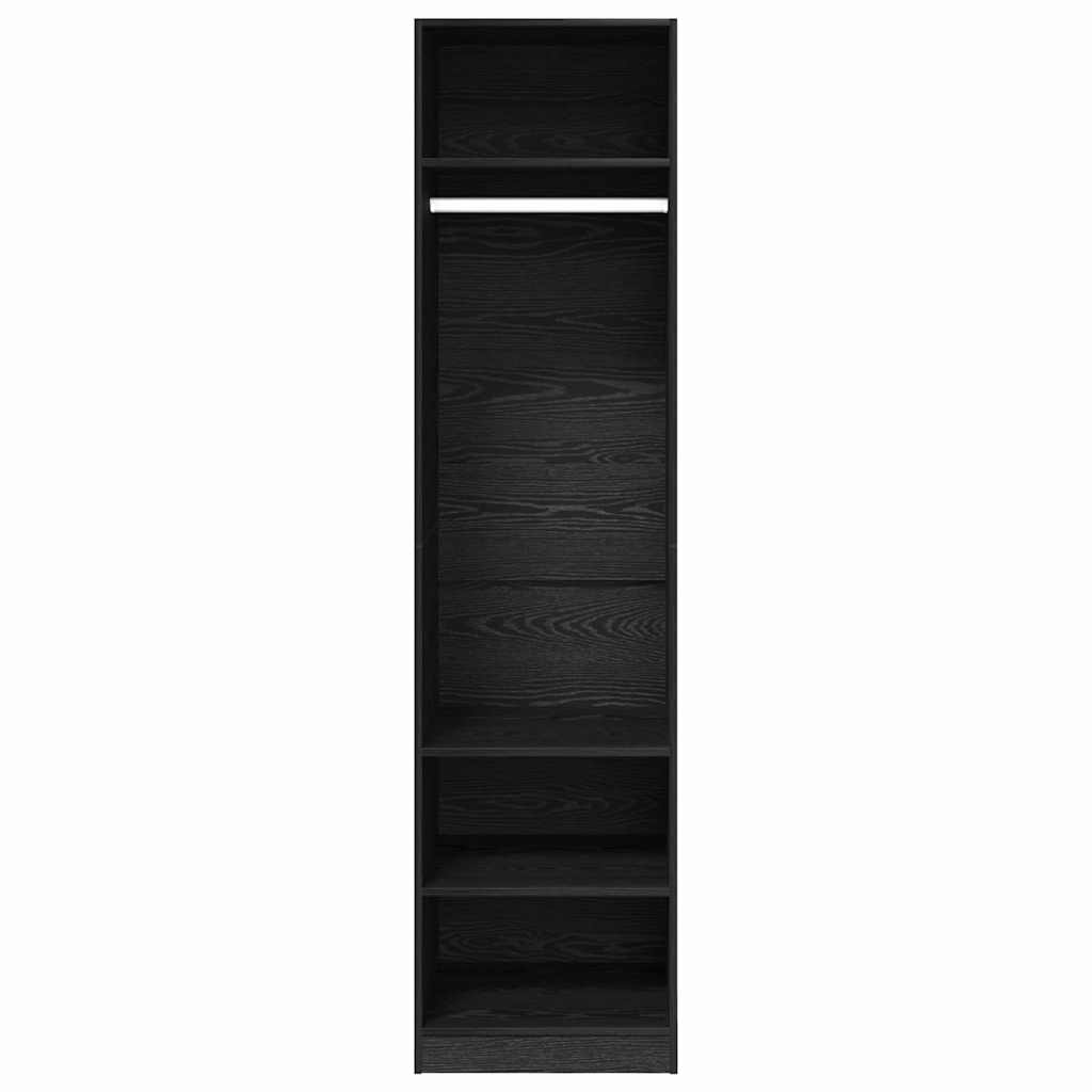 vidaXL Dulap cu raft cu depozitare Stejar negru 50 x 50 x 200 cm Lemn compozit vidaXL Dulap cu raft cu depozitare Stejar negru 50 x 50 x 200 cm Lemn compozit