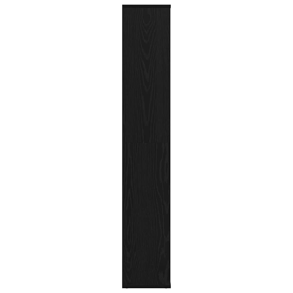vidaXL Separator de cameră cu raft Stejar negru 100 x 24 x 140 cm vidaXL Separator de cameră cu raft Stejar negru 100 x 24 x 140 cm