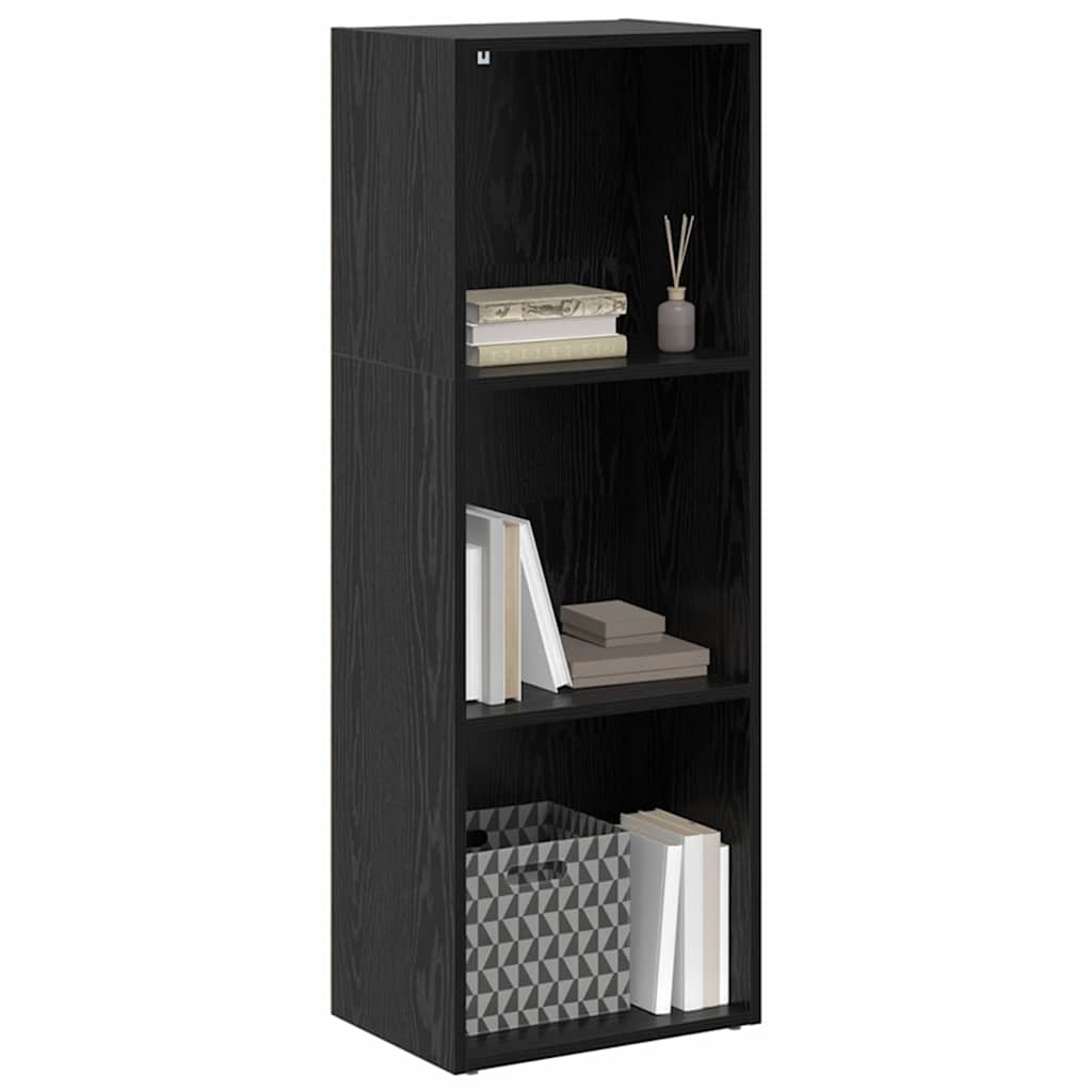 vidaXL Bibliotecă Stejar negru 40 x 30 x 114 cm Lemn compozit vidaXL Bibliotecă Stejar negru 40 x 30 x 114 cm Lemn compozit