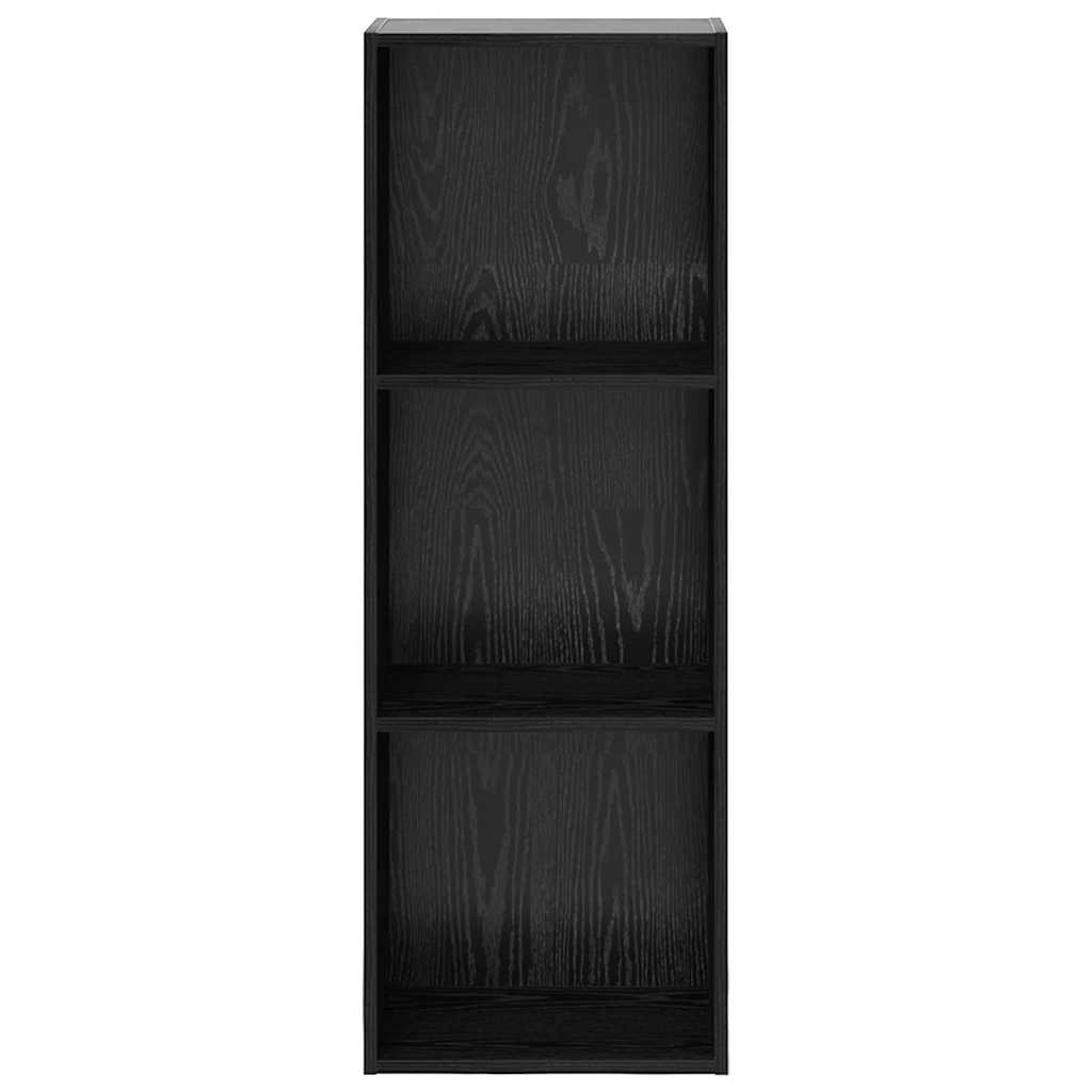 vidaXL Bibliotecă Stejar negru 40 x 30 x 114 cm Lemn compozit vidaXL Bibliotecă Stejar negru 40 x 30 x 114 cm Lemn compozit