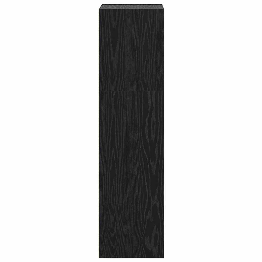 vidaXL Bibliotecă Stejar negru 40 x 30 x 114 cm Lemn compozit vidaXL Bibliotecă Stejar negru 40 x 30 x 114 cm Lemn compozit