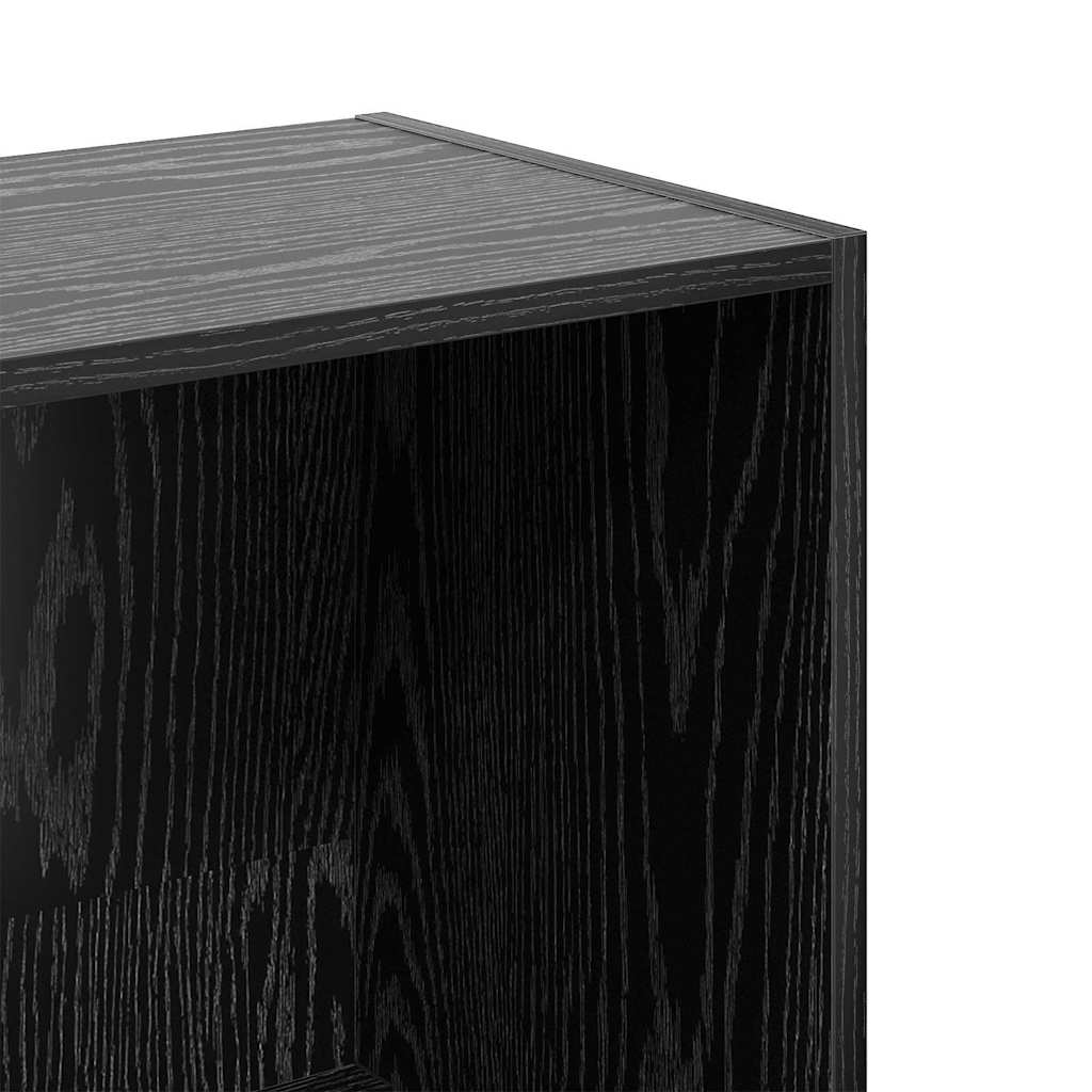 vidaXL Bibliotecă Stejar negru 40 x 30 x 114 cm Lemn compozit vidaXL Bibliotecă Stejar negru 40 x 30 x 114 cm Lemn compozit