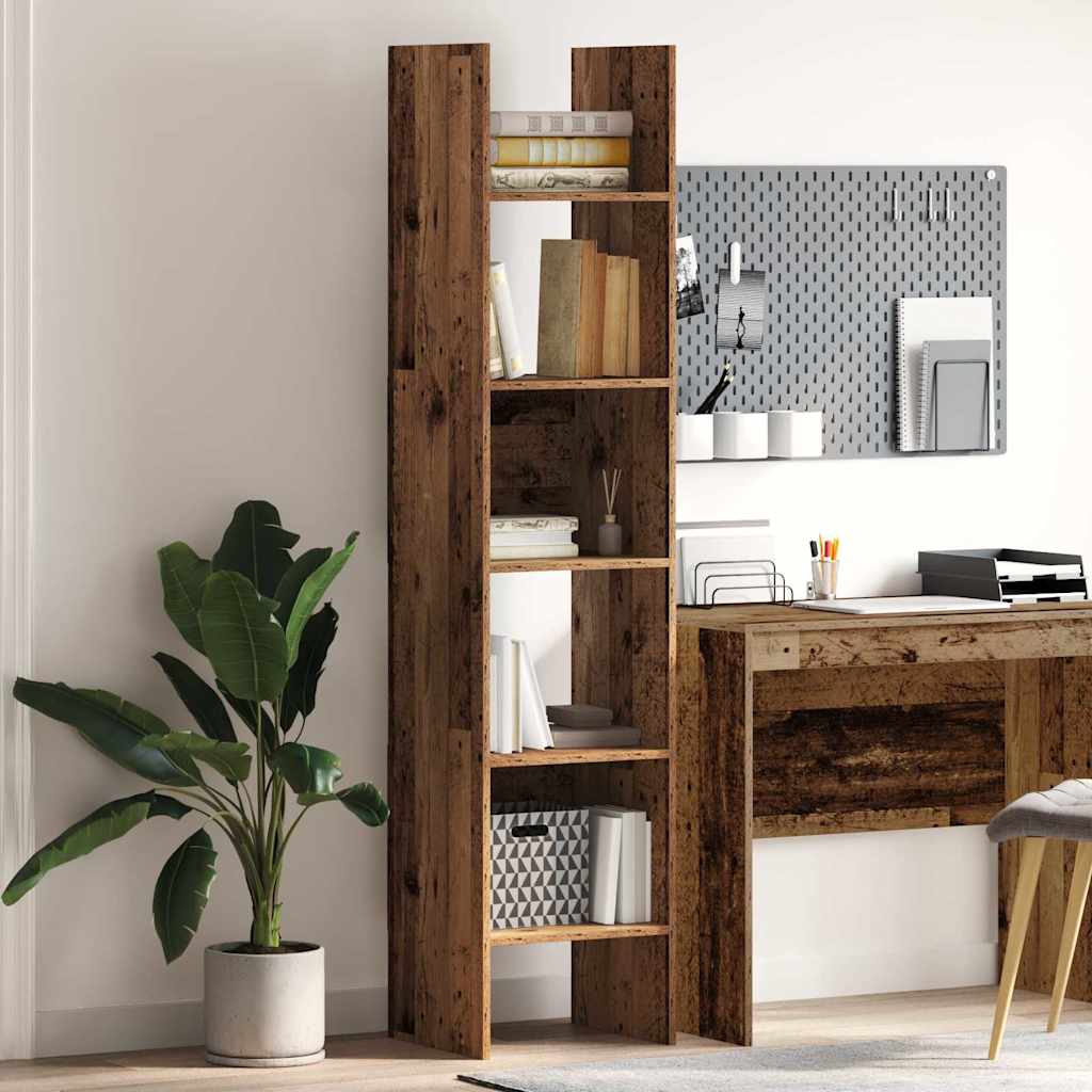 vidaXL Dulap pentru cărți Lemn vechi 40 x 35 x 180 cm Lemn compozit vidaXL Dulap pentru cărți Lemn vechi 40 x 35 x 180 cm Lemn compozit