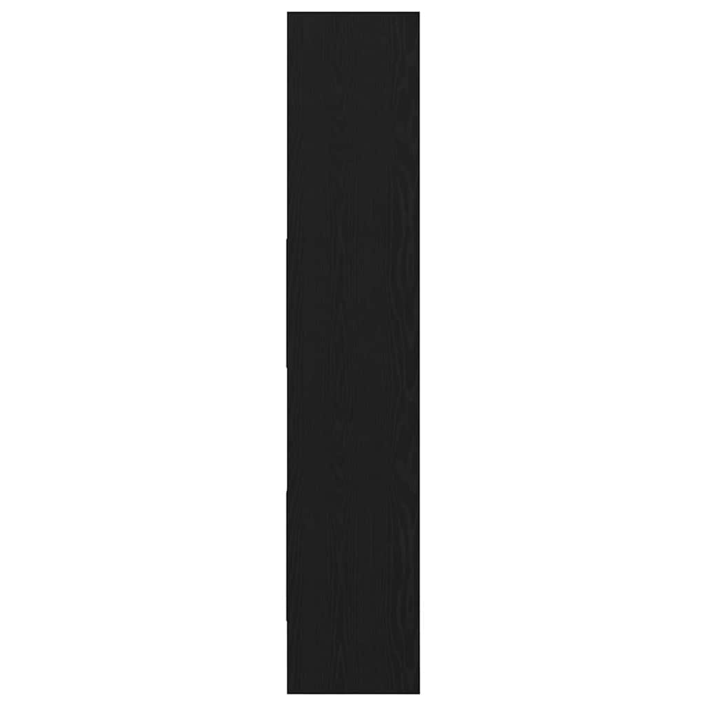 vidaXL Dulap pentru cărți Stejar negru 40 x 35 x 180 cm Lemn compozit