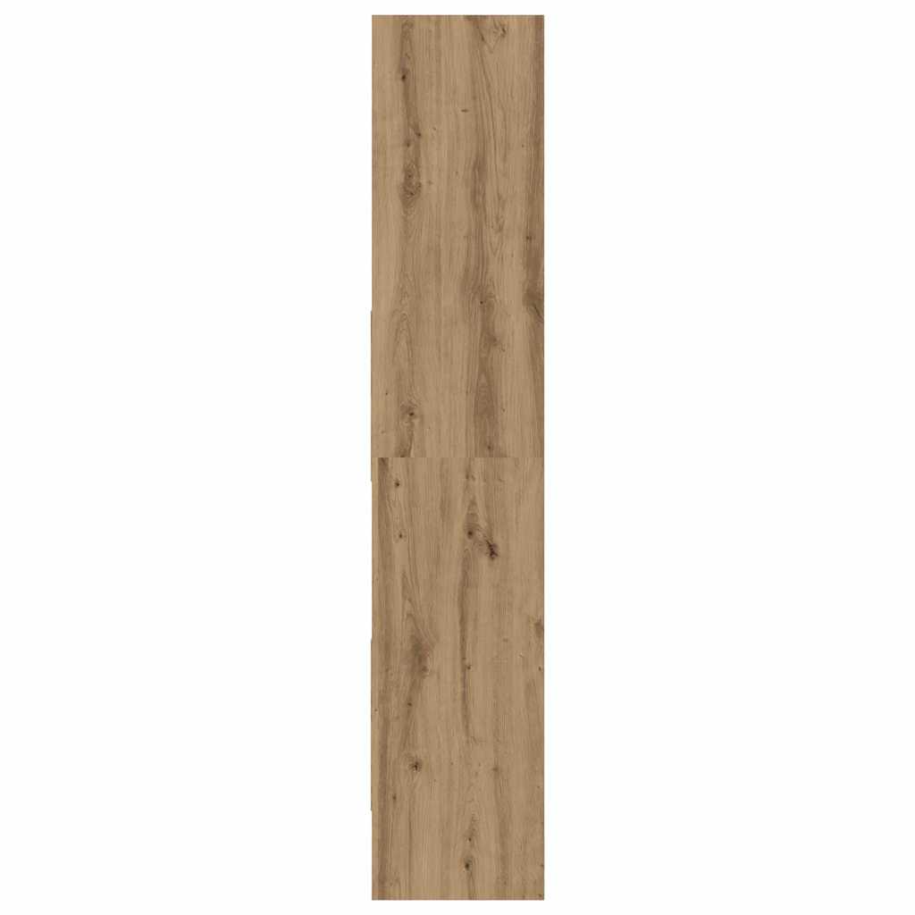 vidaXL Dulap pentru cărți stejar artizanal 60 x 35 x 180 cm