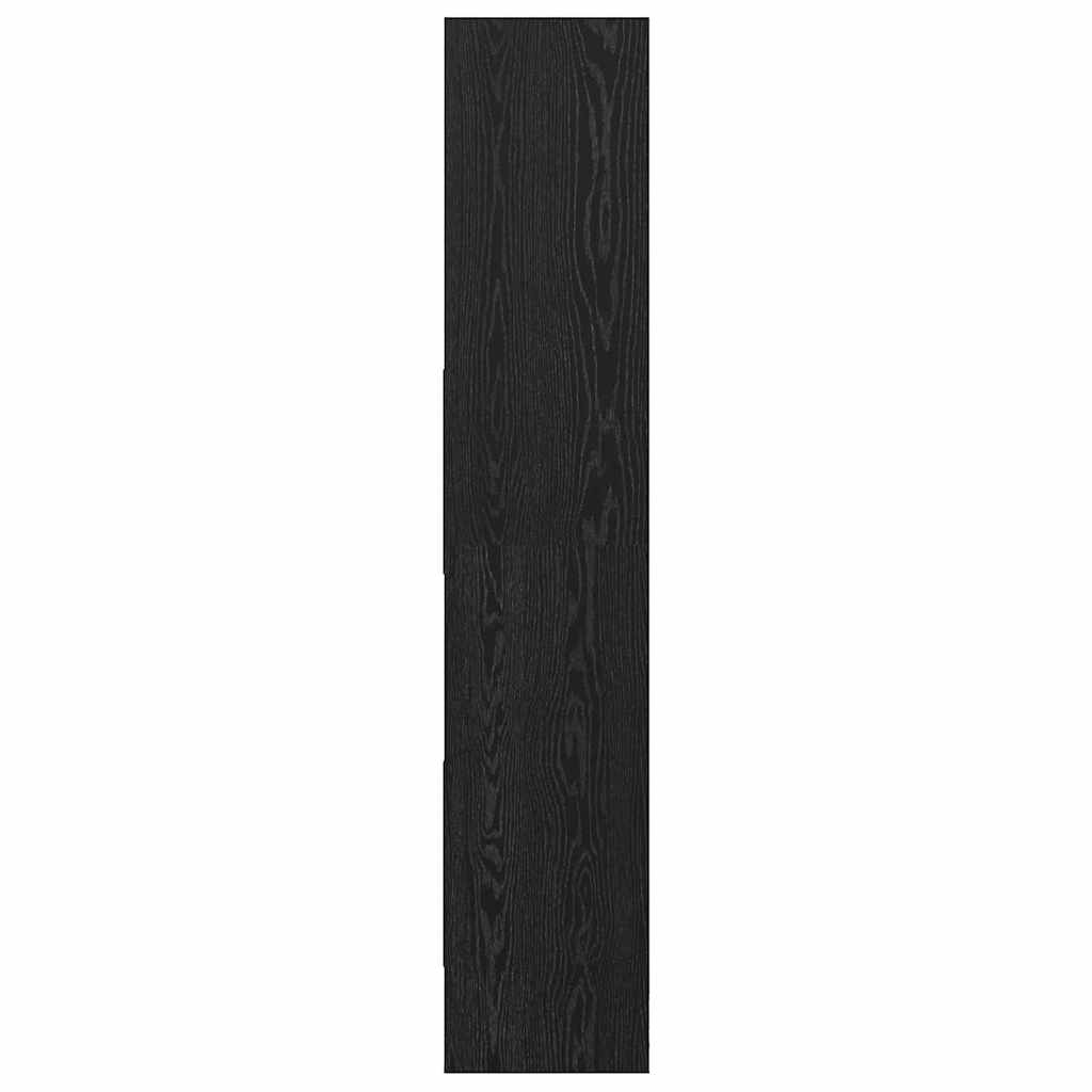 vidaXL Dulap pentru cărți Stejar negru 60 x 35 x 180 cm Lemn compozit