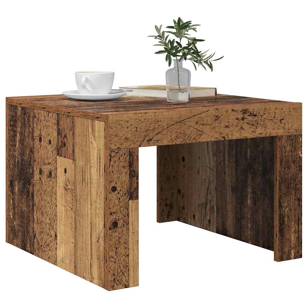 vidaXL Masă de cafea Lemn vechi 50 x 50 x 35 cm Lemn compozit vidaXL Masă de cafea Lemn vechi 50 x 50 x 35 cm Lemn compozit