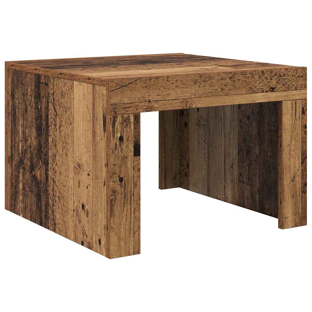 vidaXL Masă de cafea Lemn vechi 50 x 50 x 35 cm Lemn compozit vidaXL Masă de cafea Lemn vechi 50 x 50 x 35 cm Lemn compozit