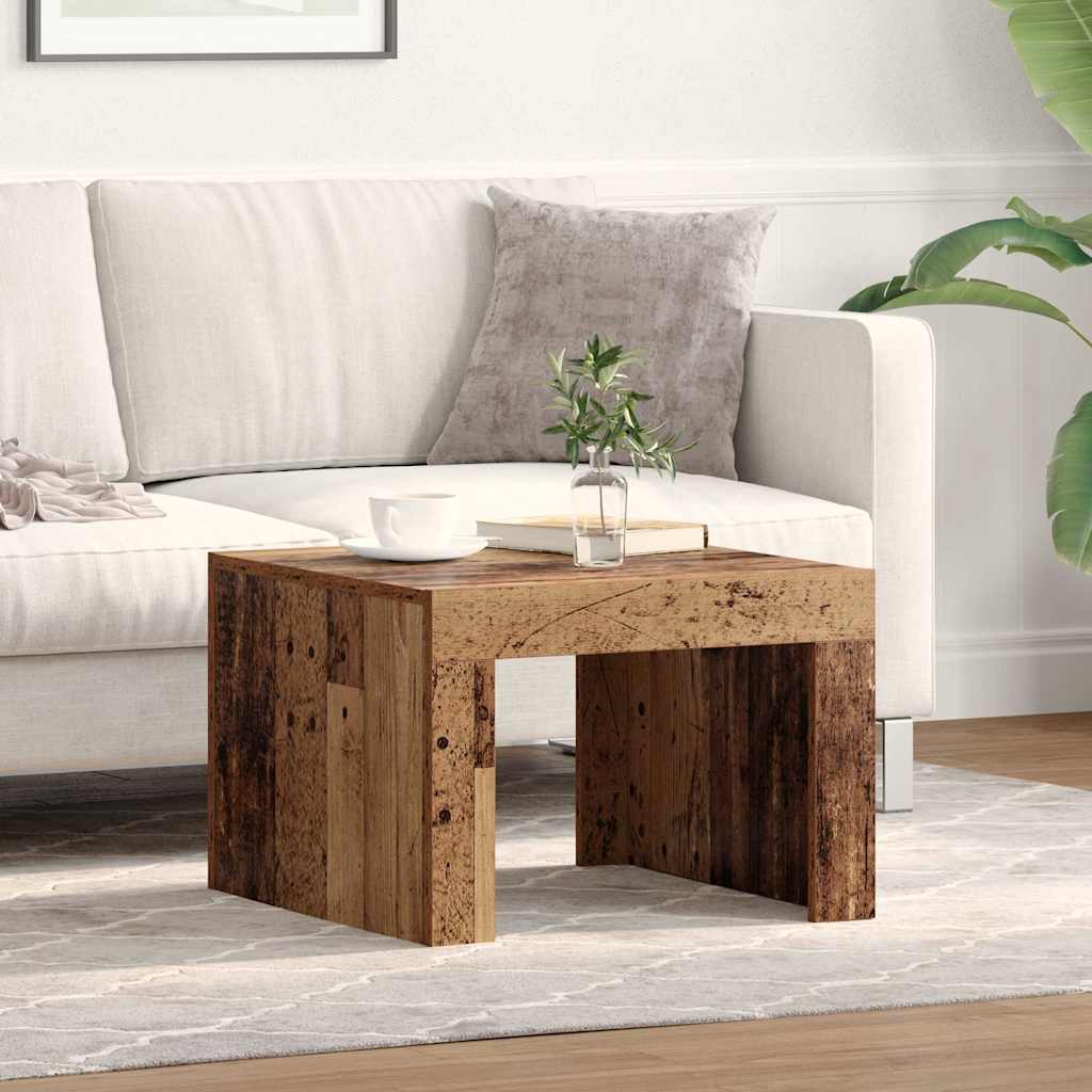 vidaXL Masă de cafea Lemn vechi 50 x 50 x 35 cm Lemn compozit vidaXL Masă de cafea Lemn vechi 50 x 50 x 35 cm Lemn compozit