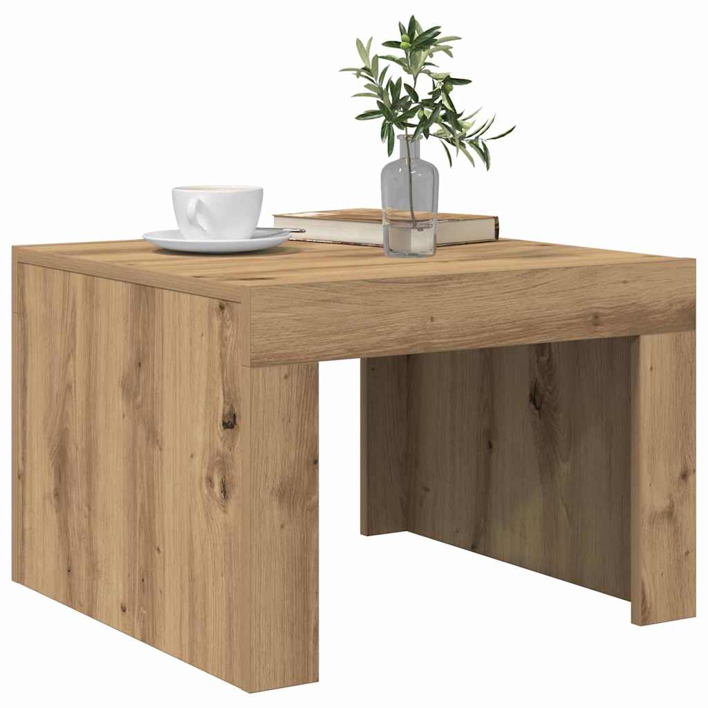 vidaXL Masă de cafea stejar artizanal 50 x 50 x 35 cm Lemn compozit vidaXL Masă de cafea stejar artizanal 50 x 50 x 35 cm Lemn compozit