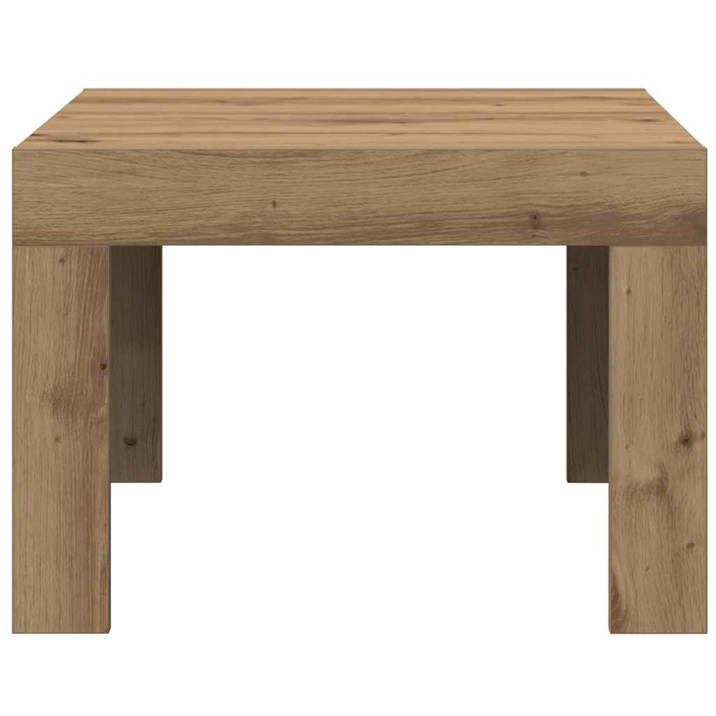 vidaXL Masă de cafea stejar artizanal 50 x 50 x 35 cm Lemn compozit vidaXL Masă de cafea stejar artizanal 50 x 50 x 35 cm Lemn compozit