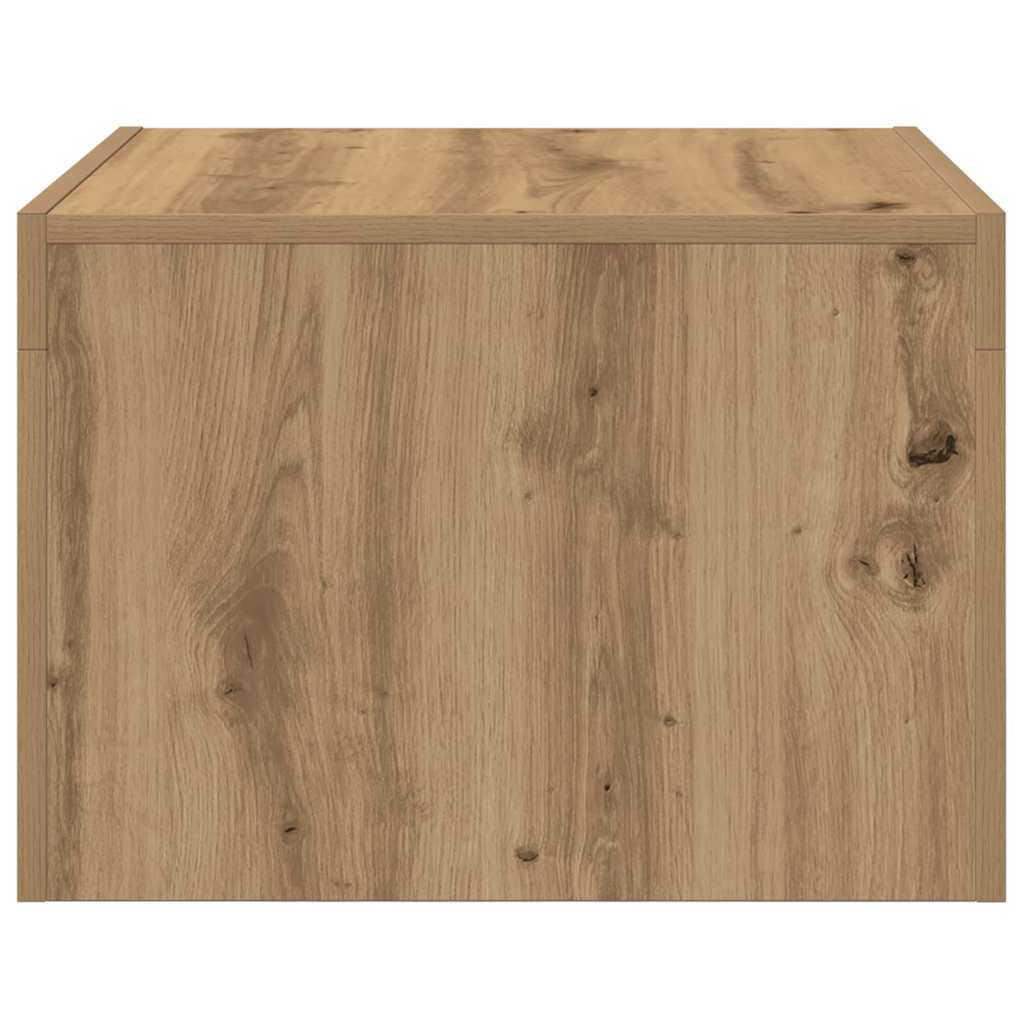 vidaXL Masă de cafea stejar artizanal 50 x 50 x 35 cm Lemn compozit vidaXL Masă de cafea stejar artizanal 50 x 50 x 35 cm Lemn compozit