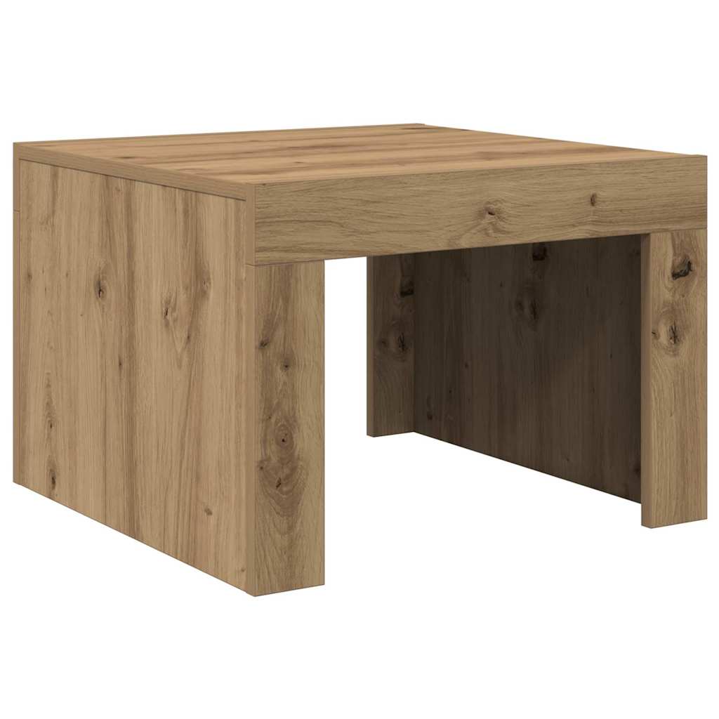 vidaXL Masă de cafea stejar artizanal 50 x 50 x 35 cm Lemn compozit vidaXL Masă de cafea stejar artizanal 50 x 50 x 35 cm Lemn compozit