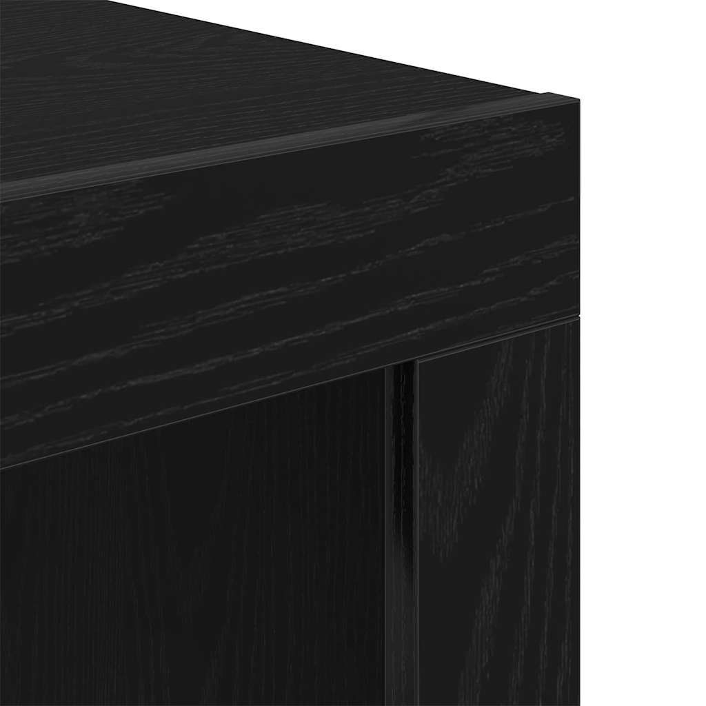 vidaXL Masă de cafea Stejar negru 50 x 50 x 35 cm Lemn compozit vidaXL Masă de cafea Stejar negru 50 x 50 x 35 cm Lemn compozit