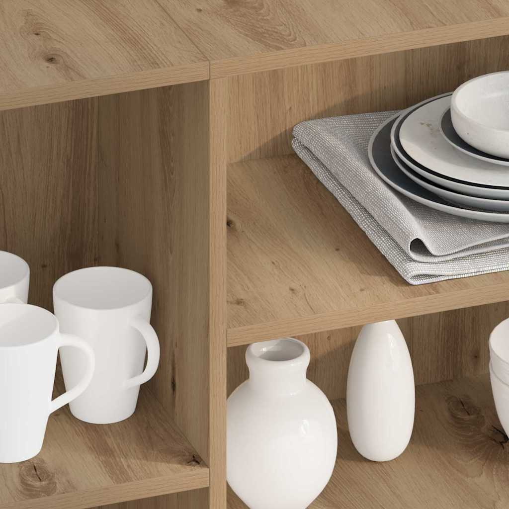 vidaXL Bufet stejar artizanal 120 x 30 x 75 cm Lemn compozit