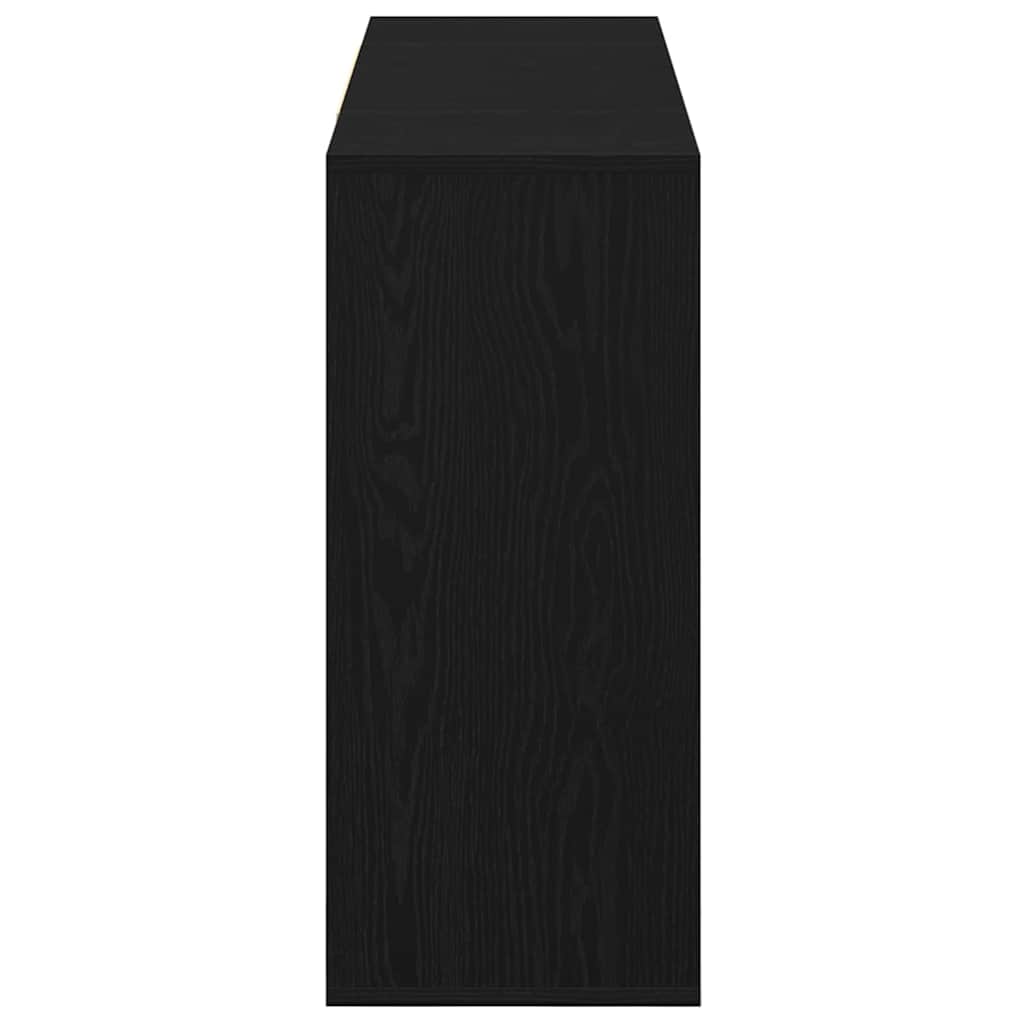 vidaXL Bufet Stejar negru 120 x 30 x 75 cm Lemn compozit