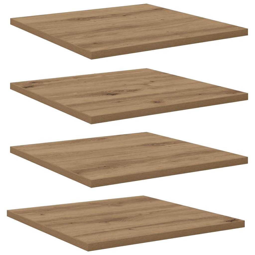 vidaXL Raft pentru cărți 4 pcs Maro 40 x 40 x 1,5 cm Lemn compozit
