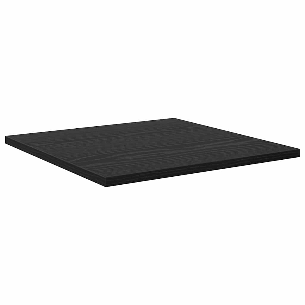 vidaXL Raft pentru cărți 4 pcs Negru 40 x 40 x 1,5 cm Lemn compozit