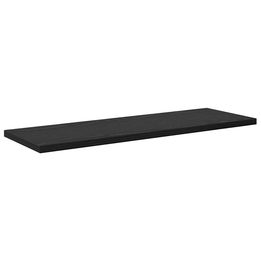 vidaXL Raft pentru cărți 4 pcs Negru 60 x 20 x 1,5 cm Lemn compozit
