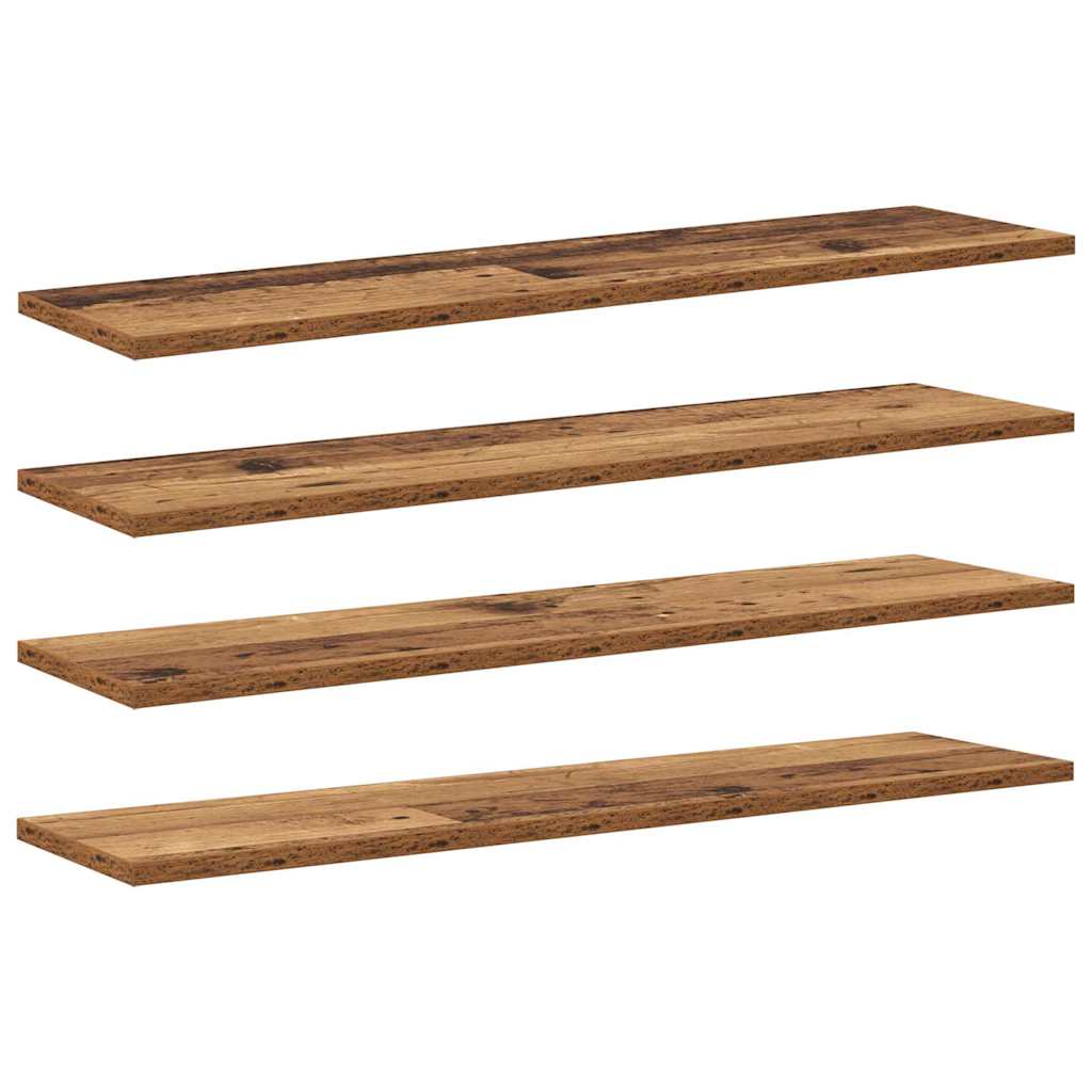 vidaXL Placă Raft pentru Cărți cu raft 4 pcs Maro 100 x 40 x 1.5cm PAL