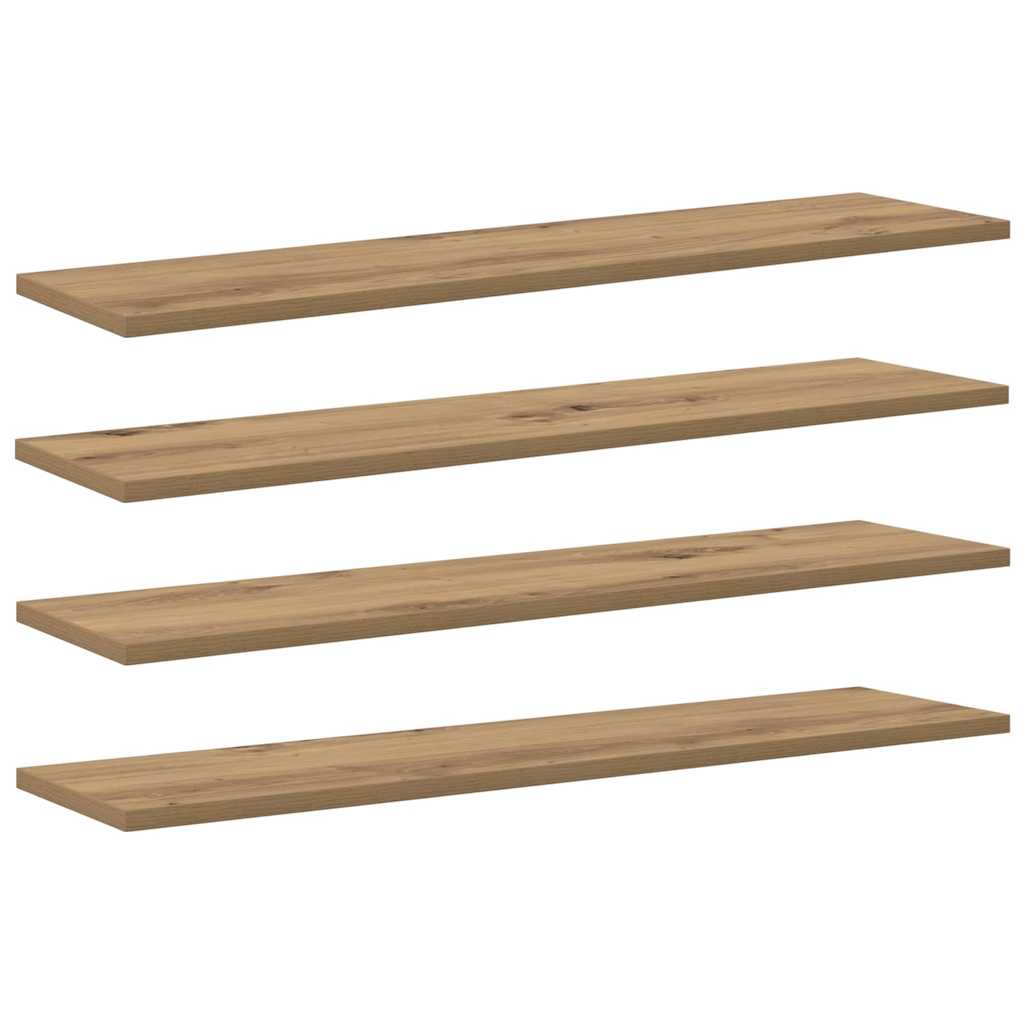 vidaXL Placă Raft pentru Cărți cu raft 4 pcs Maro 100 x 40 x 1.5cm PAL vidaXL Placă Raft pentru Cărți cu raft 4 pcs Maro 100 x 40 x 1.5cm PAL