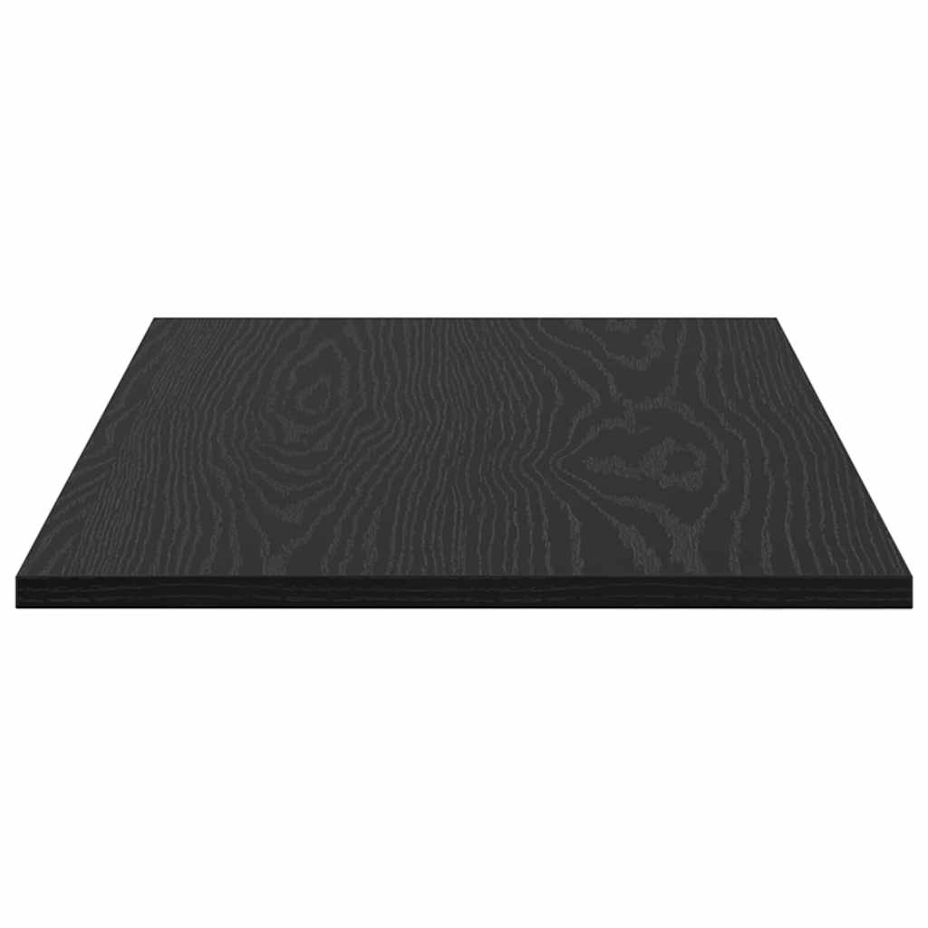 vidaXL Raft pentru cărți 4 pcs Negru 80 x 40 x 1,5 cm Lemn compozit