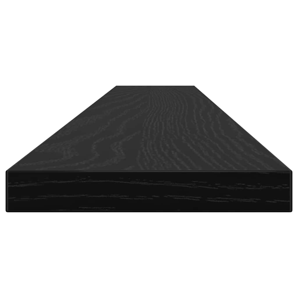 vidaXL Raft pentru cărți 4 pcs Negru 100 x 10 x 1,5 cm Lemn compozit